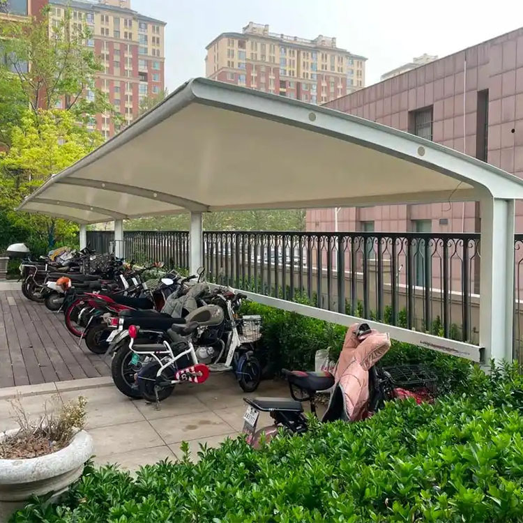 宝鸡膜结构电动车棚